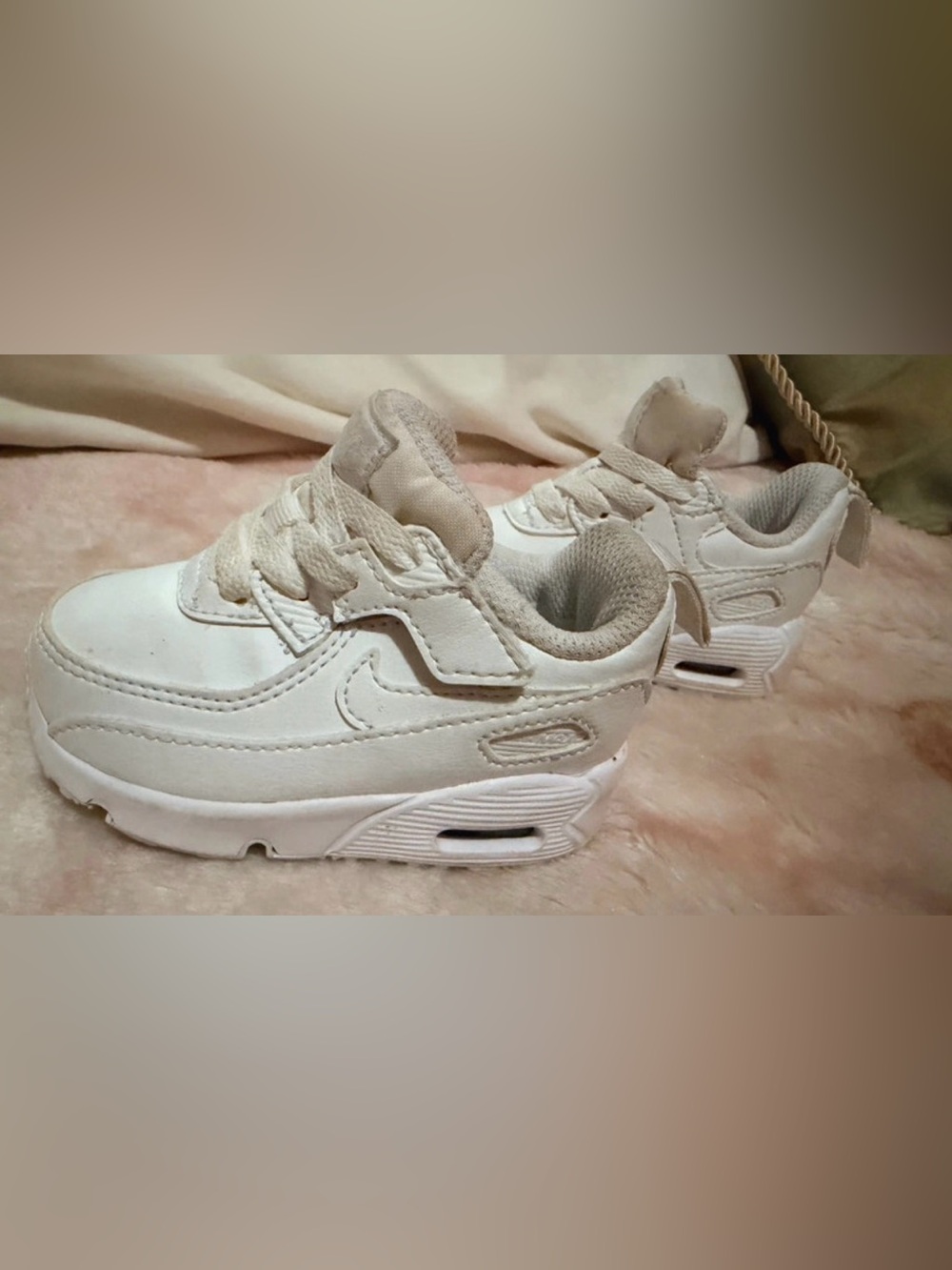 Nike Kids White Velcro Athletic Sneakers